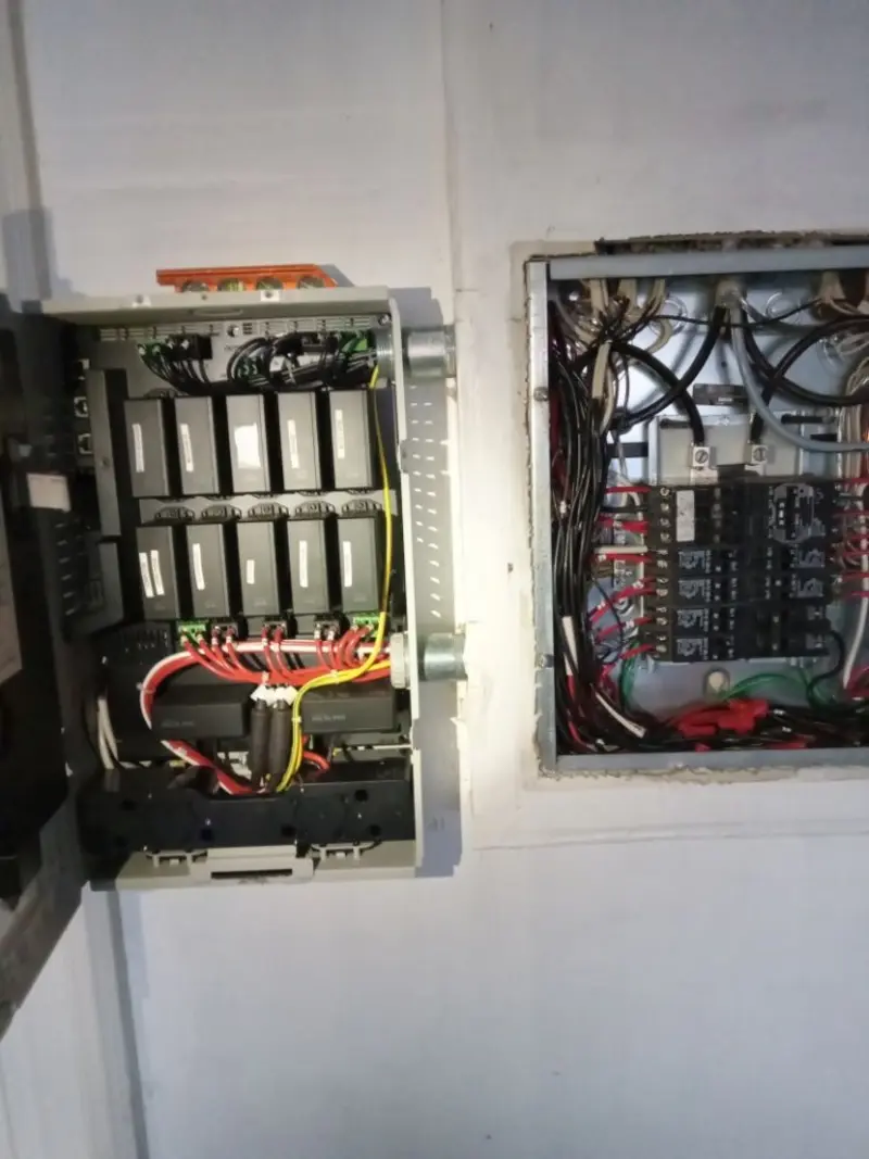Electrical panel upgrade completed for Security Camera Wiring in Golden Valley